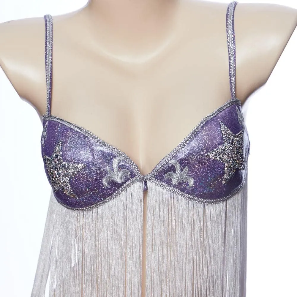 iSHOWcos Alice Ayres Closer Movie Stripper Cosplay Costume Women Tassel Sexy Dress Closer Natalie Portman Costume