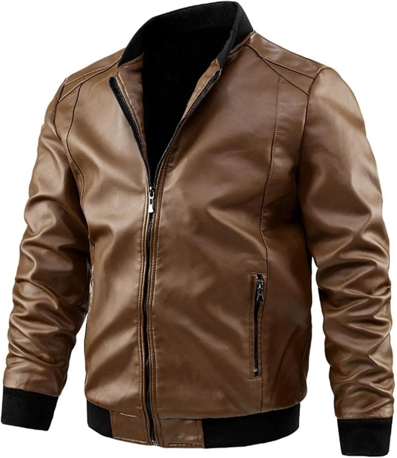 Jackets for Men Stand Leather Collar Cool Long Autumn Men Winter Jacket Vintage Men's Coats Jackets Cosplay Men
