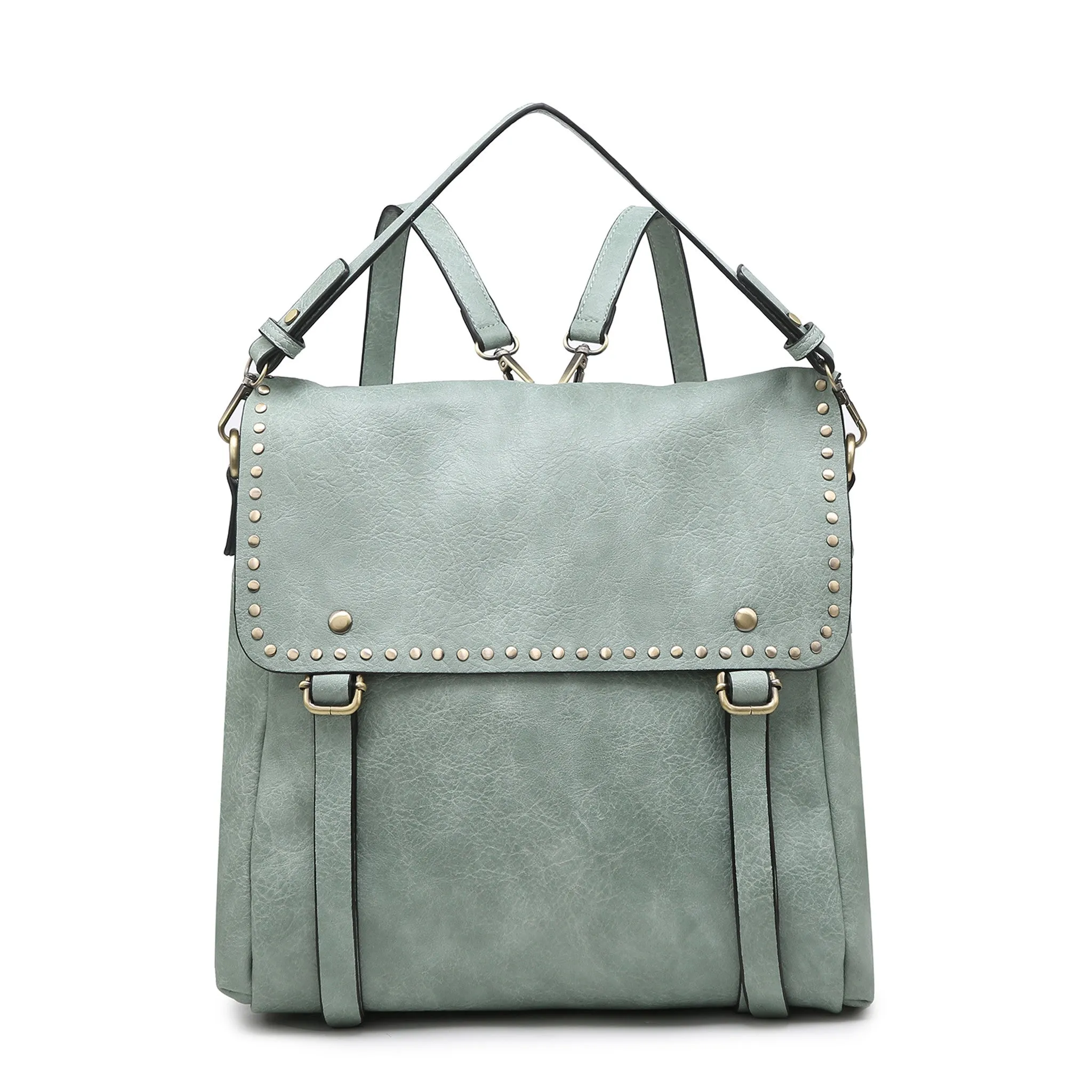 Jen&Co® Indigo Convertible Backpack w/ Stud Details
