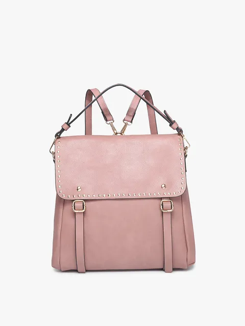 Jen&Co® Indigo Convertible Backpack w/ Stud Details