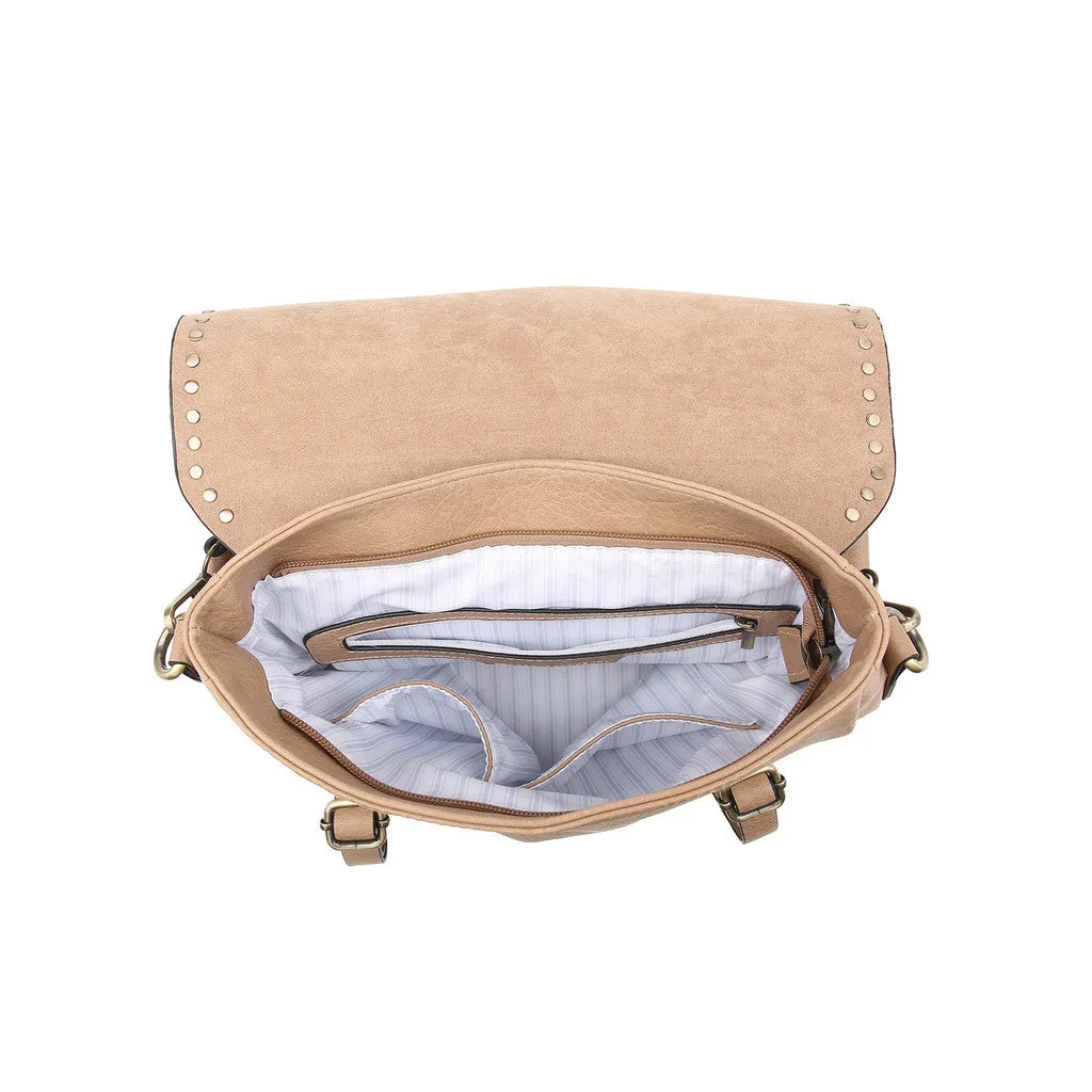 Jen&Co® Indigo Convertible Backpack w/ Stud Details