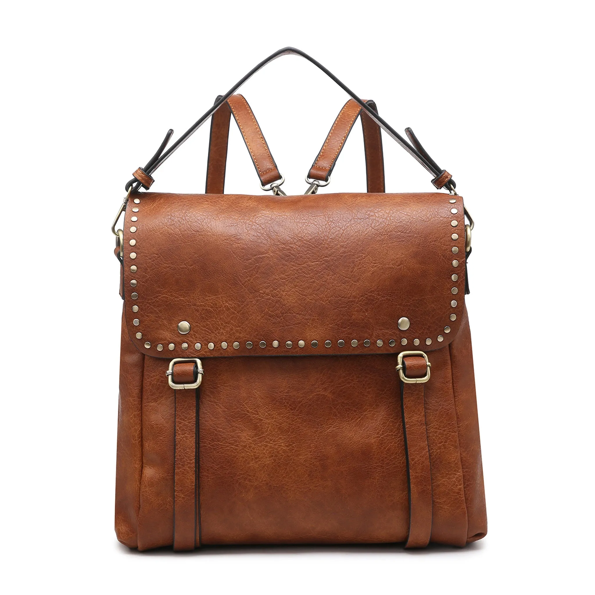 Jen&Co® Indigo Convertible Backpack w/ Stud Details