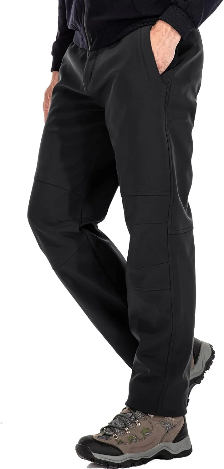 Jessie Kidden Mens Waterproof Hiking Pants Outdoor Snow Ski Fishing Fleece Lined Insulated Winter Pants