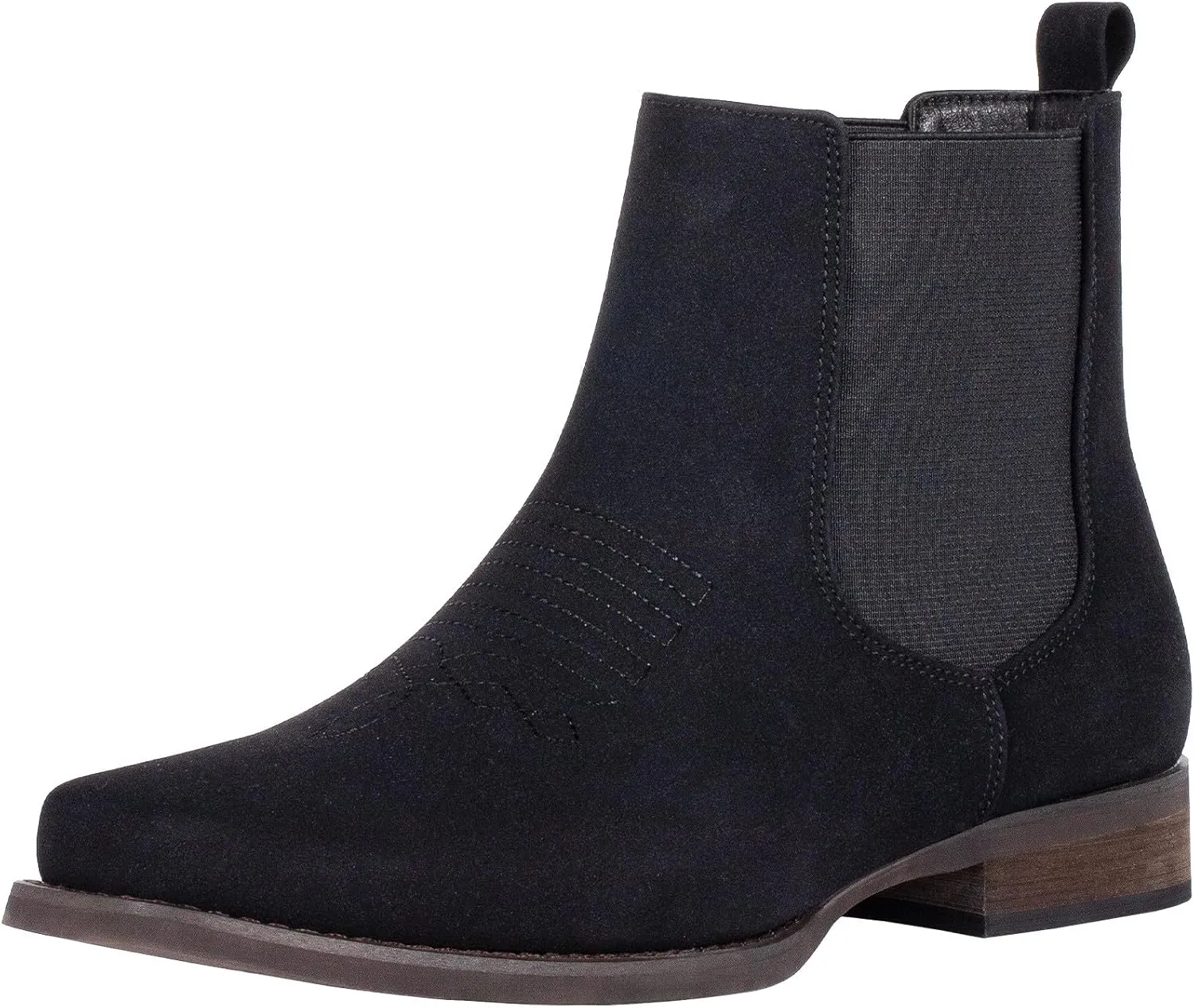 J's.o.l.e Western Cowboy Boots for Men Square Toe Stylish Ankle Chelsea Boots