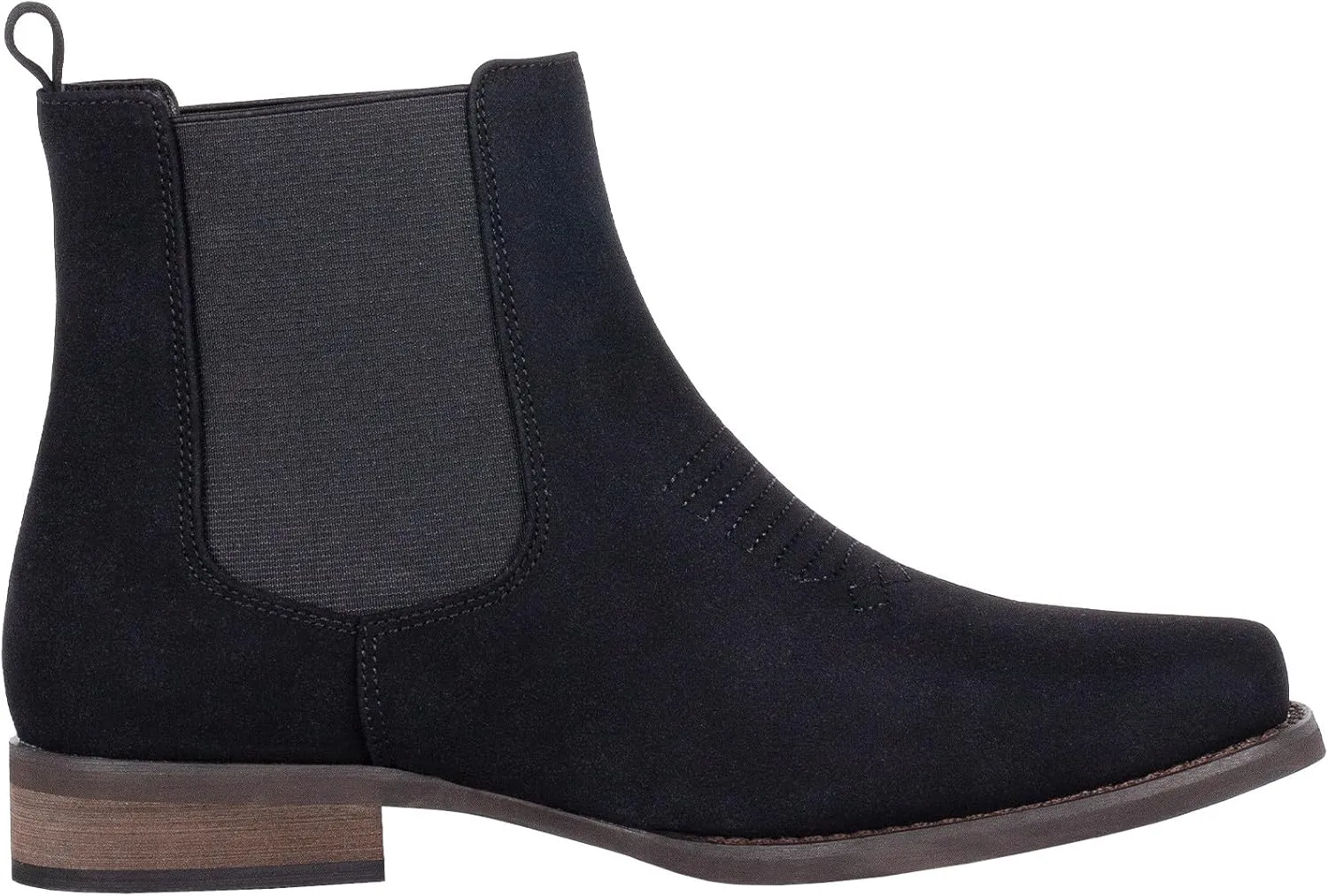 J's.o.l.e Western Cowboy Boots for Men Square Toe Stylish Ankle Chelsea Boots