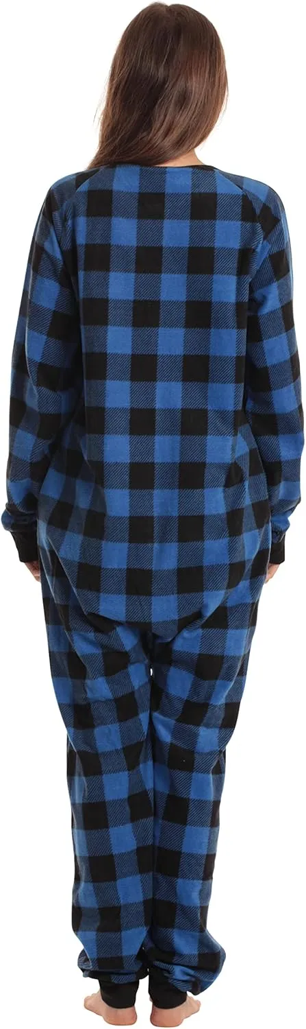 Just Love Printed Flannel Adult Onesie/Pajamas