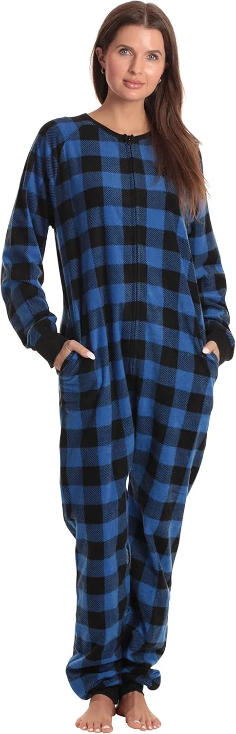 Just Love Printed Flannel Adult Onesie/Pajamas