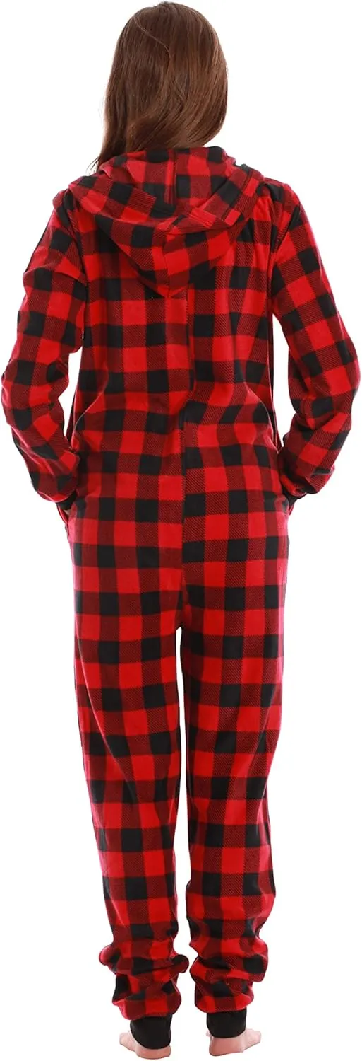 Just Love Printed Flannel Adult Onesie/Pajamas