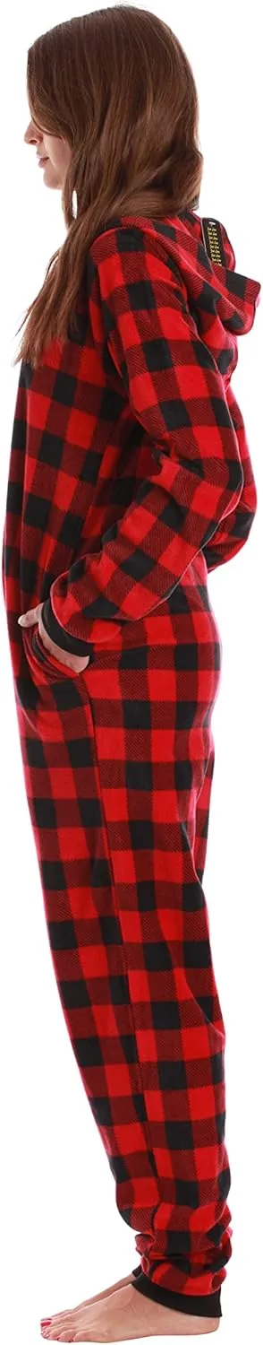 Just Love Printed Flannel Adult Onesie/Pajamas