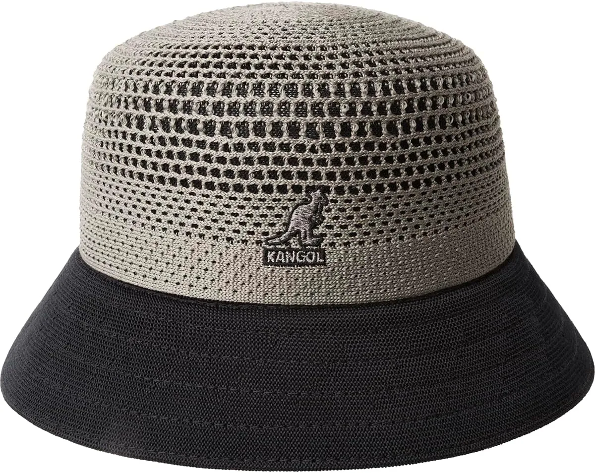 Kangol Double Mesh Lahinch - Warm Grey/Black/XL Bucket Hat