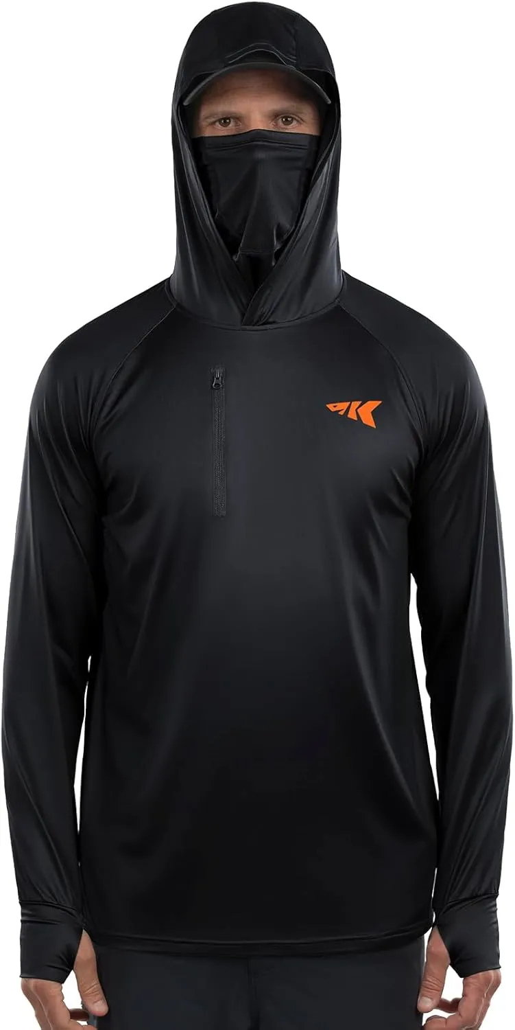 KastKing Sun Tamer Performance Fishing Hoodie, UPF 50 Sun Protection Shirt, Built-in Neck Gaiter, HYDROCOOLING Cooling Fabric