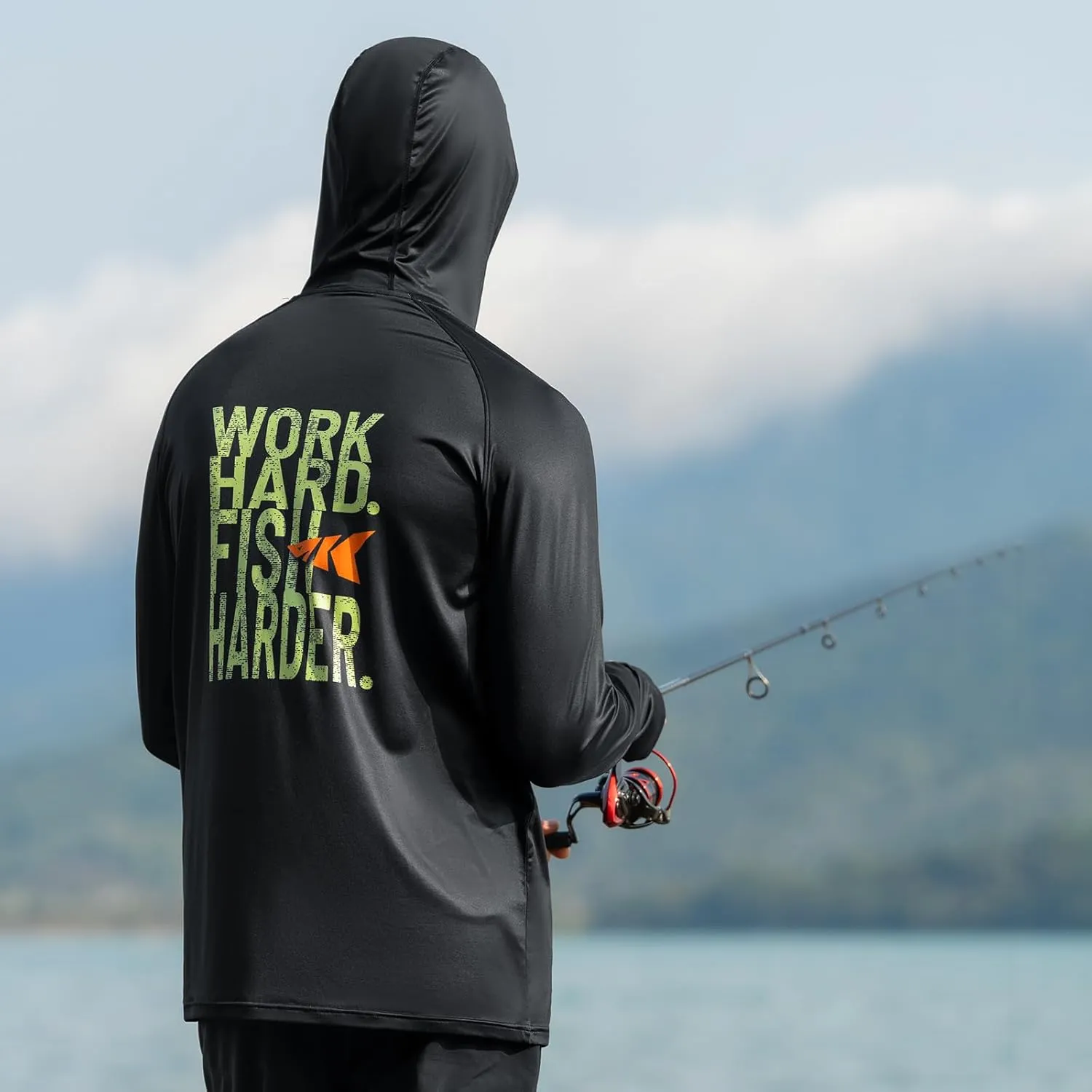 KastKing Sun Tamer Performance Fishing Hoodie, UPF 50 Sun Protection Shirt, Built-in Neck Gaiter, HYDROCOOLING Cooling Fabric