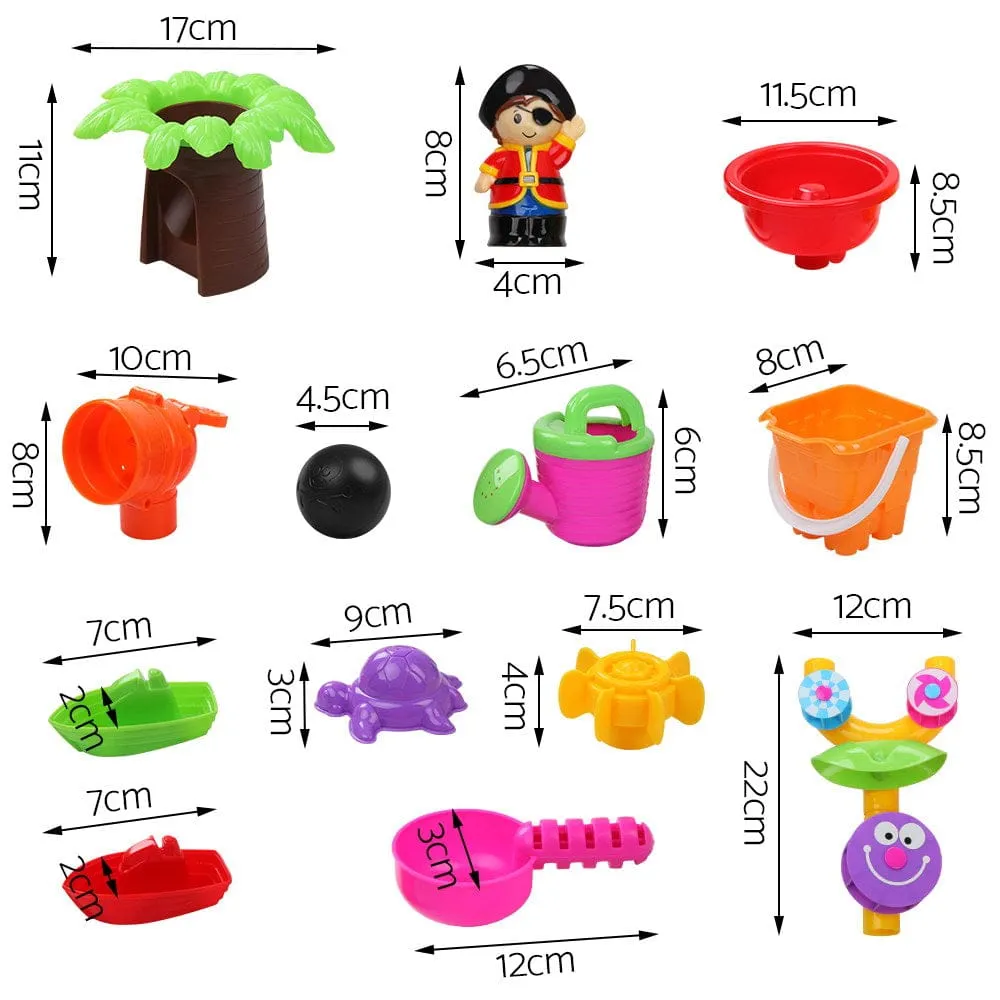 Keezi Kids Sandpit Pretend Play Set Sand Water Table Outdoor Beach Toy Children - ONLINE ONLY