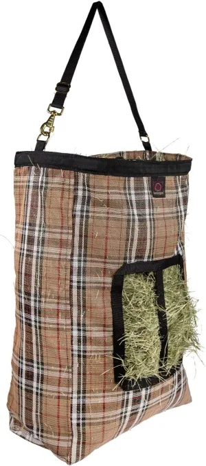 Kensington Hay Bag with Wire Rim — Sturdy Plastic Band Makes Loading Hay a Breeze — Holds Up to 2 Flake’s