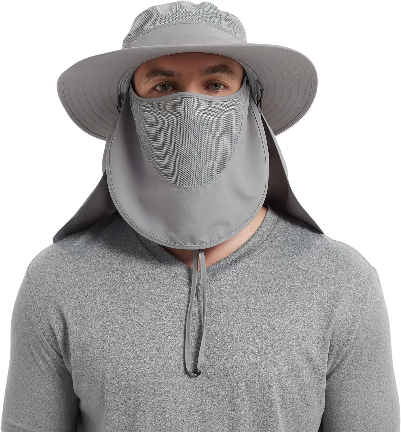 Keya Boonie Hat Sun Protection, Wide Brim with Face Cover & Neck Flap, Packable Bucket Sun Hat, Fishing Hats