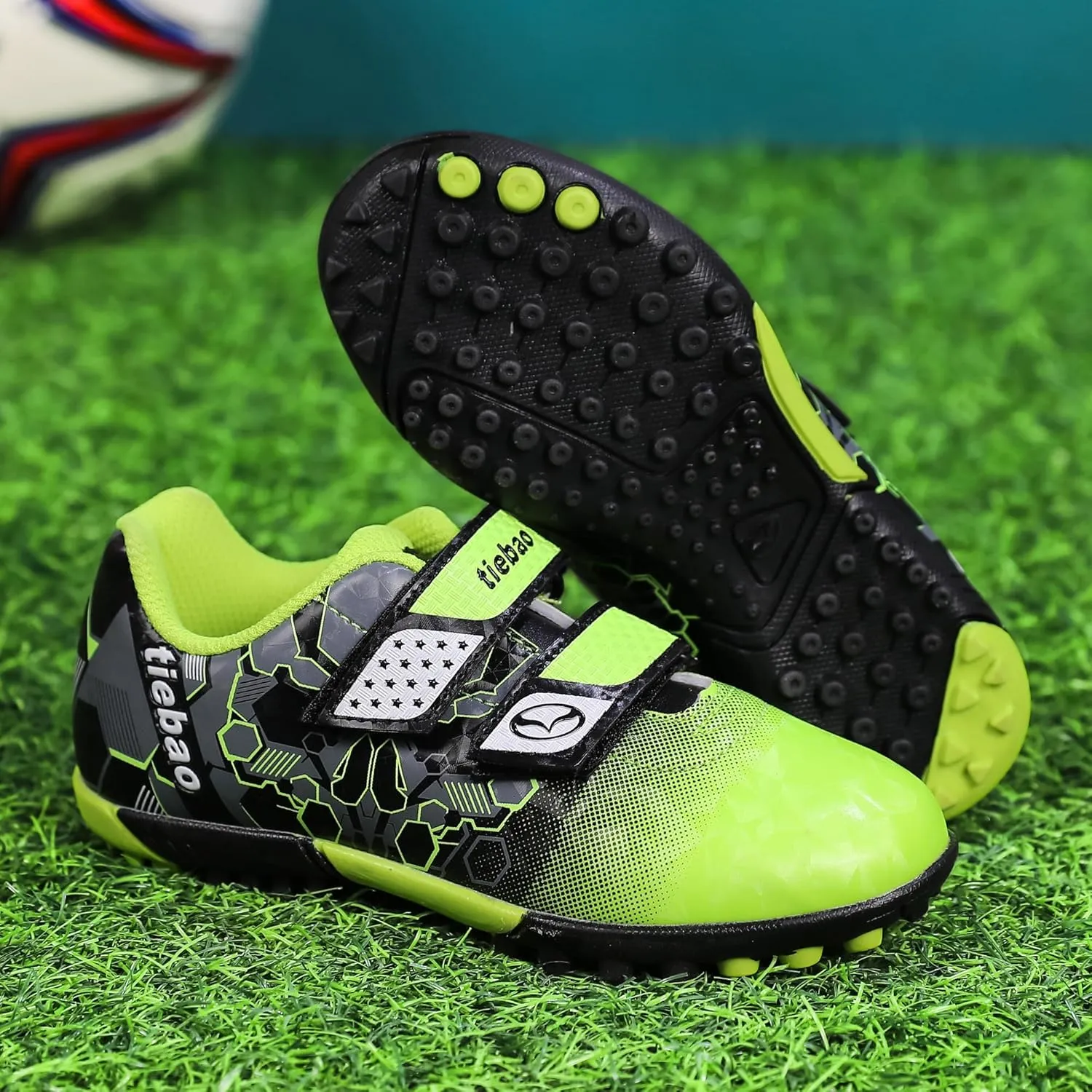 Kids TF Soccer Cleats Indoor Toddler Turf Soccer Shoes Little Boys Girls