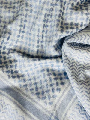 Kiffeyeh bag - Light Blue & White