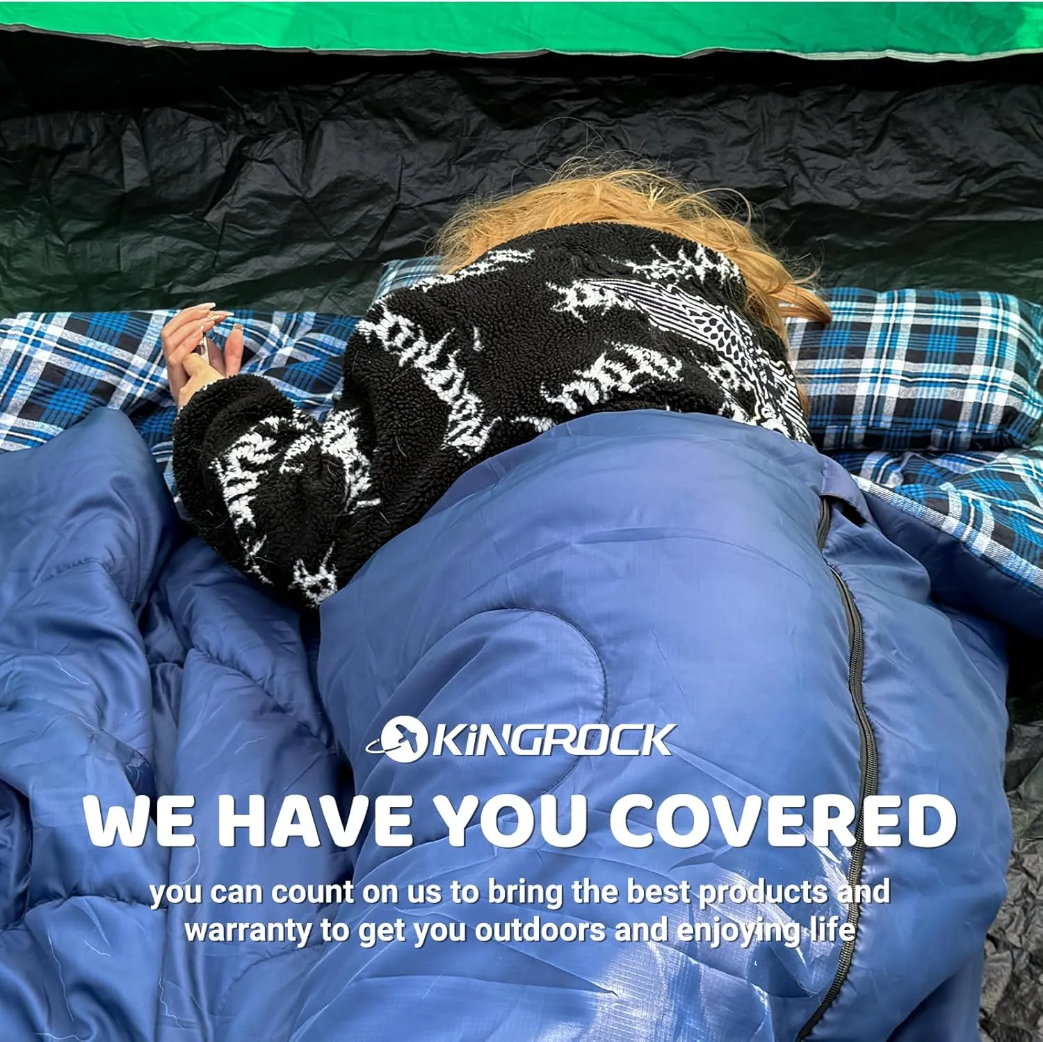 KINGROCK Sleeping Bags for Adults Backpacking Lightweight Waterproof- Cold Weather Sleeping Bag