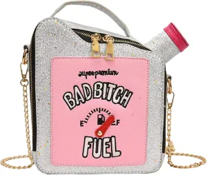 KUANG! Women's Fashion Sequin Crossbody Bag - Fun Gasoline Handbag Shoulder Bag for Women