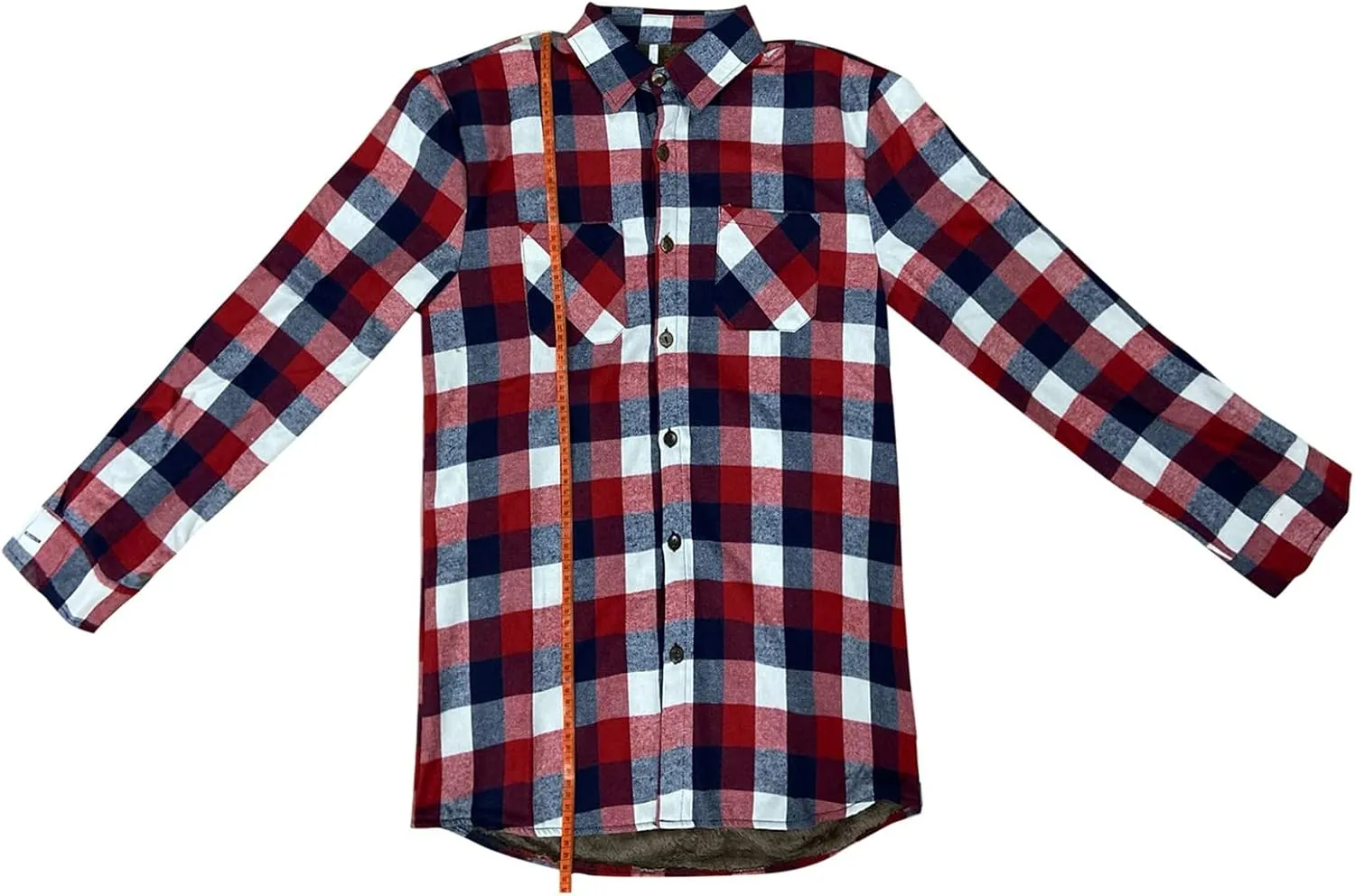 LCMTWX Fleece Plaid Flannel Jacket Pocket Hooded Padded Loose Shirt Top Jacket Coats Shirt Plaid Cotton Hoodies Men Plus