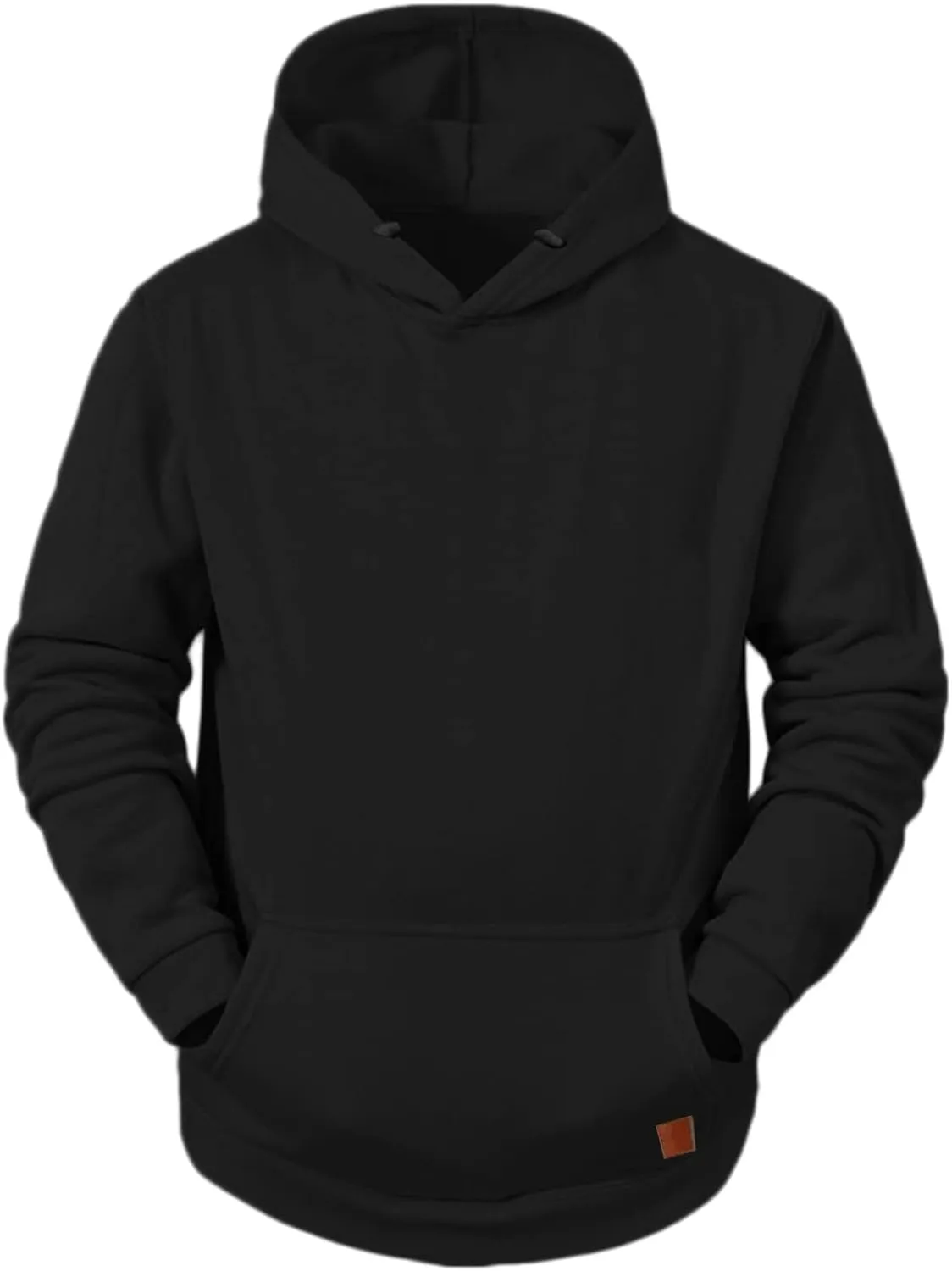 LCMTWX Mens Hoodies Pullover Casual Loose Solid Hooded Sweater Top Graphic Solid Color Sweatshirt Solid Color