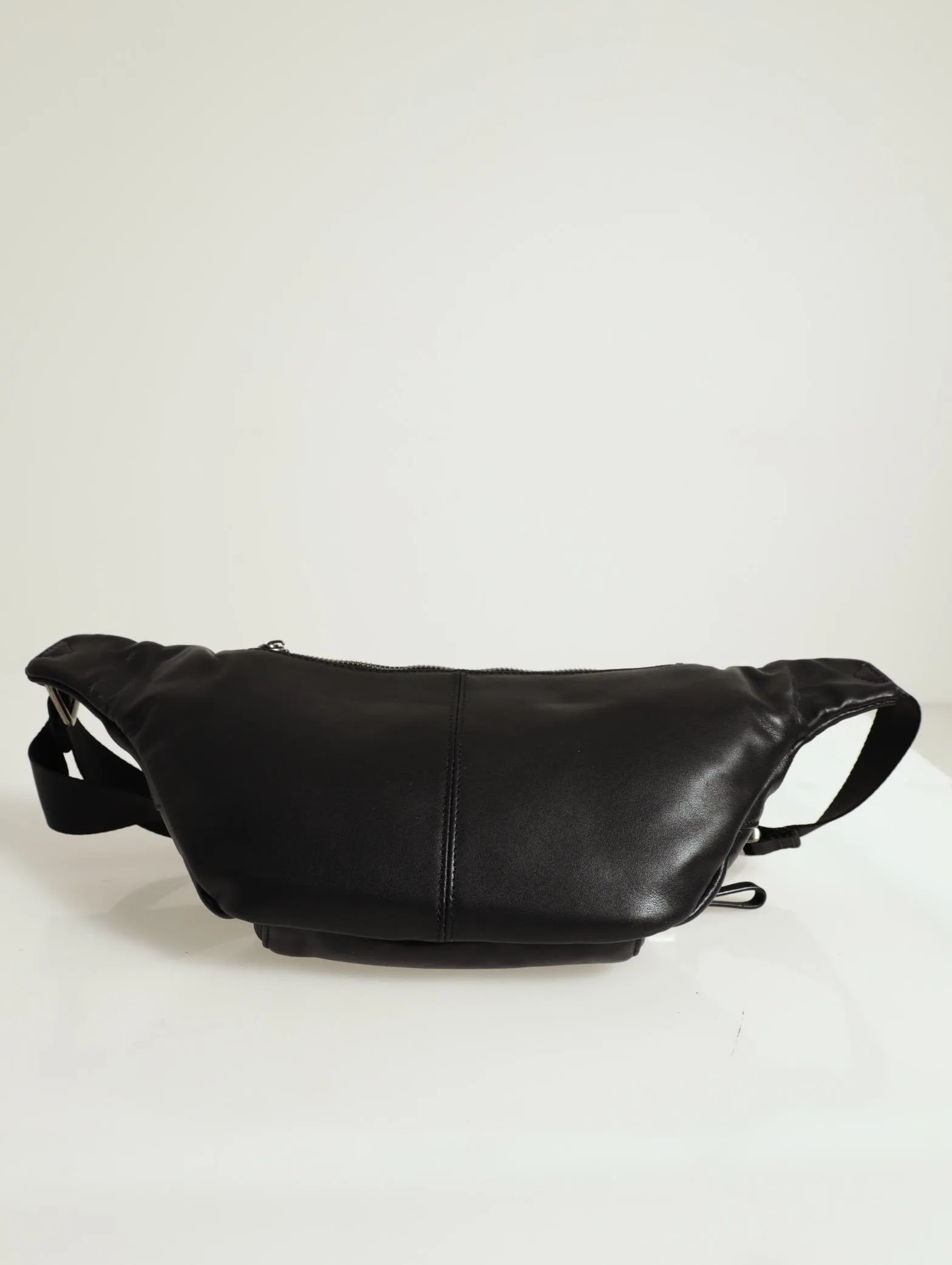 Leather Waist Pack - Black