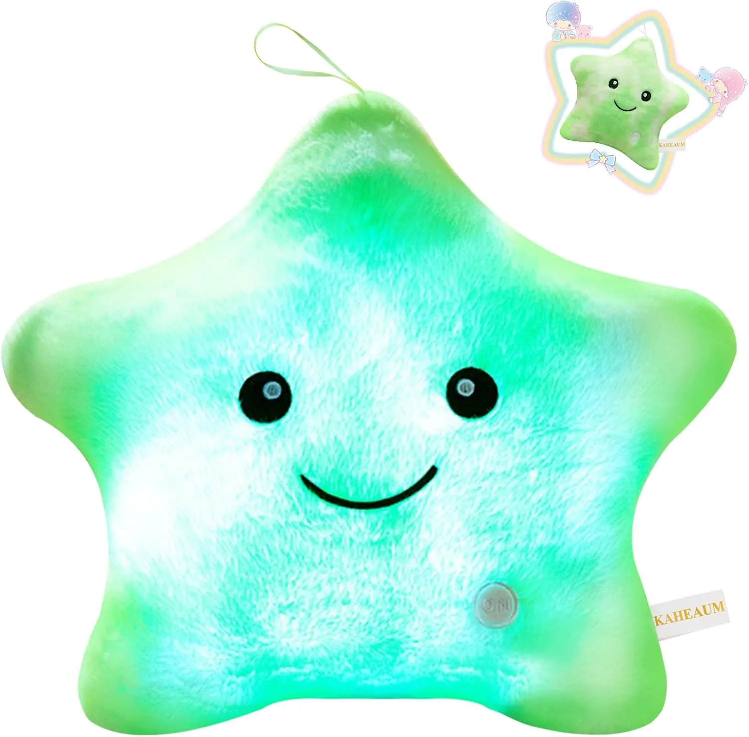 LED Night Light UP Glow Star Pillow for Kids Throw Pillow Children Boy Girls Stuffed Animals,Cute Pillows Plushies Twinkle Twinkle Little Star Toys Plush Gifts for Birthday Christmas New Year
