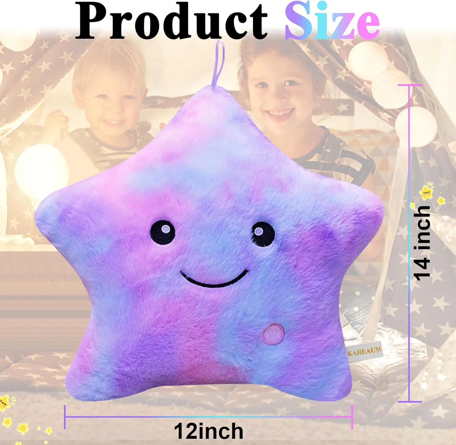 LED Night Light Up Star Pillows for Kids Pillows Girls Boys Childrens Daughter Girlfriend Plushie Birthday Christmas, Creative Glowing Stuffed Animal Toys Plush Pillows Colorful