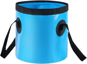 LEIYAN Collapsible Mop Bucket,Foldable Water Basin with Handle,5 Gallon Portable Folding Bucket Lightweight Outdoor Basin Pail for Fishing,Camping,Hiking,Car Washing (Color : Blue, Size : 20L)