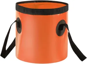 LEIYAN Collapsible Mop Bucket,Foldable Water Basin with Handle,5 Gallon Portable Folding Bucket Lightweight Outdoor Basin Pail for Fishing,Camping,Hiking,Car Washing (Color : Orange, Size : 20L)