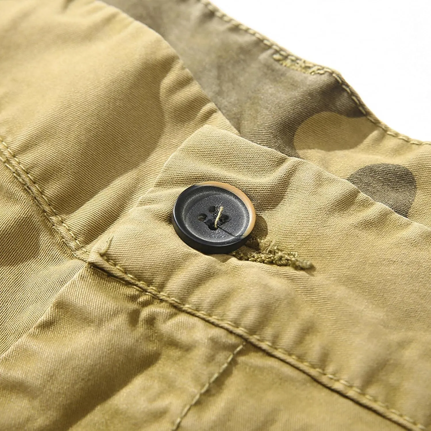 Light Weight Big & Tall Cargo Relaxed Fit Shorts for Men 2023 Buckle Zipper Multi Pockets Linen Shorts Outdoor
