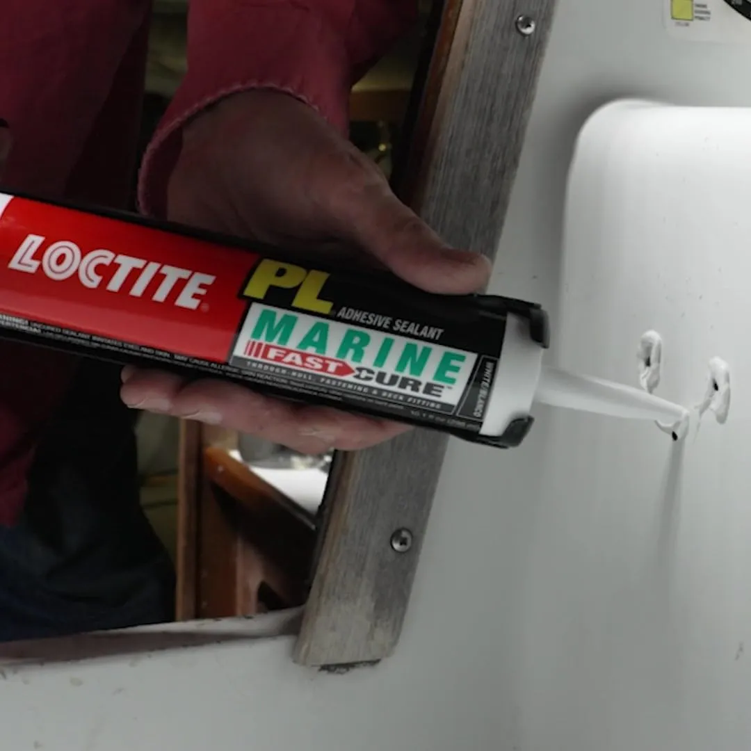Loctite PL Marine Fast Cure Adhesive Sealants, Waterproof Construction Glue for Fiberglass, Vinyl, Glass & More - 10 fl oz Cartridge, Pack of 1
