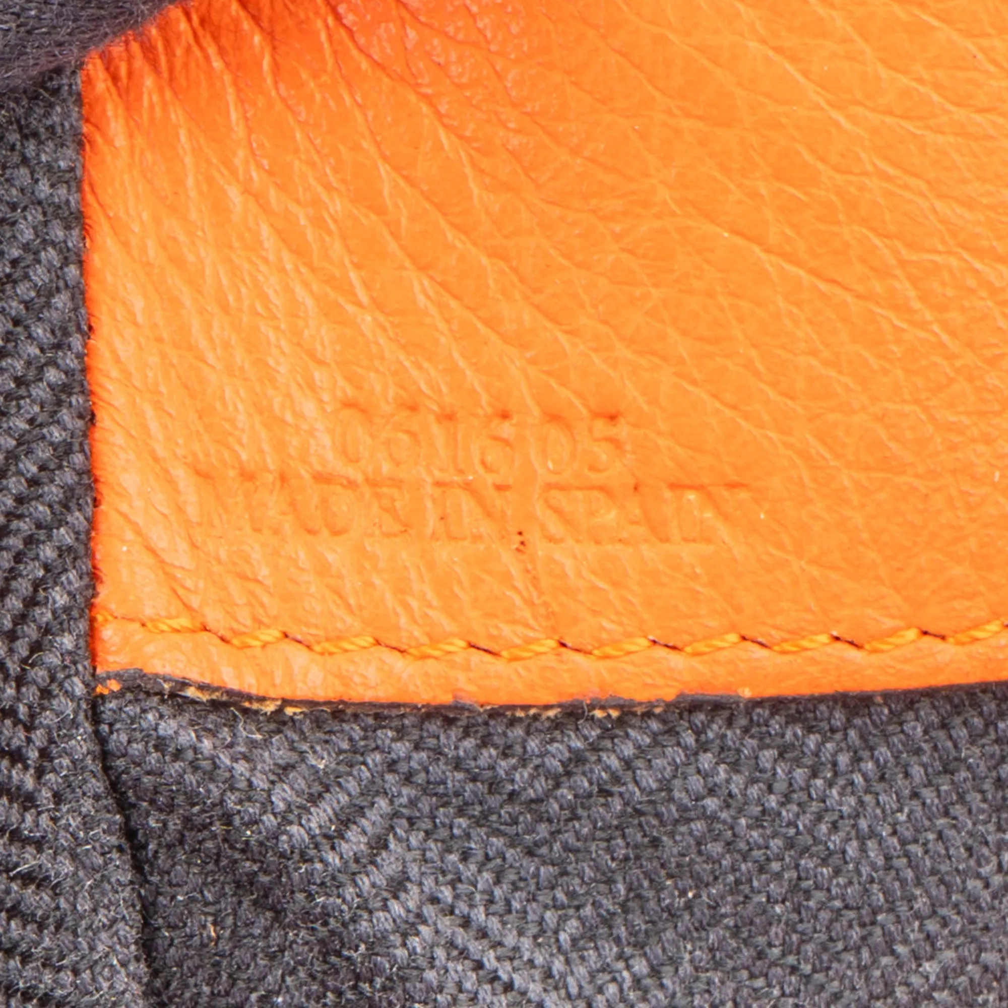 Loewe Orange Leather Hammock Crossbody Bag