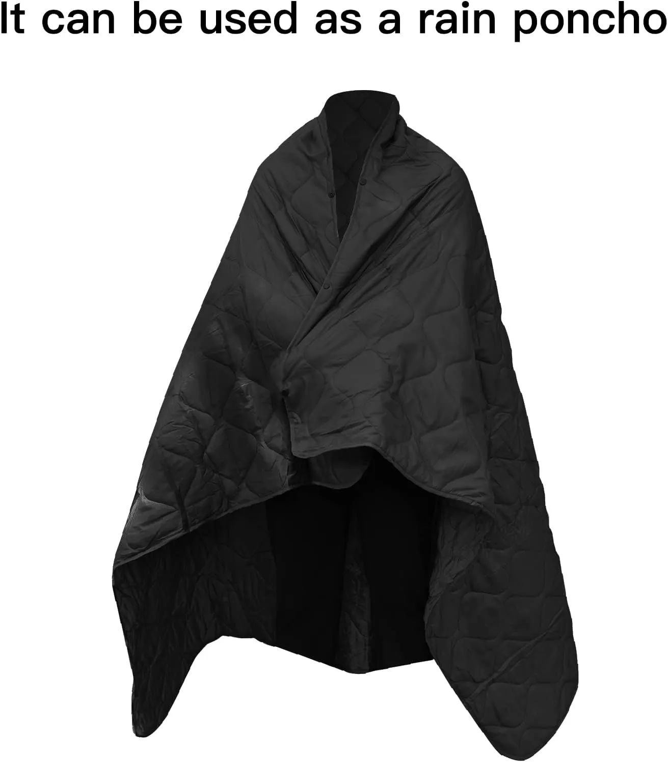 LOOGU Camo Blanket Waterproof Insulation Poncho Liner for Outdoor Camping, Hiking, Hunting, Survival, Backpacking, Picnicking