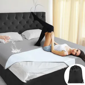 Love Gray Waterproof Intimacy Blanket with Storage Bag for Bed, Polyester Splash Queen Size 78'' x 82'' Lightweight Blanket Wedding Gift, Mattress Protector