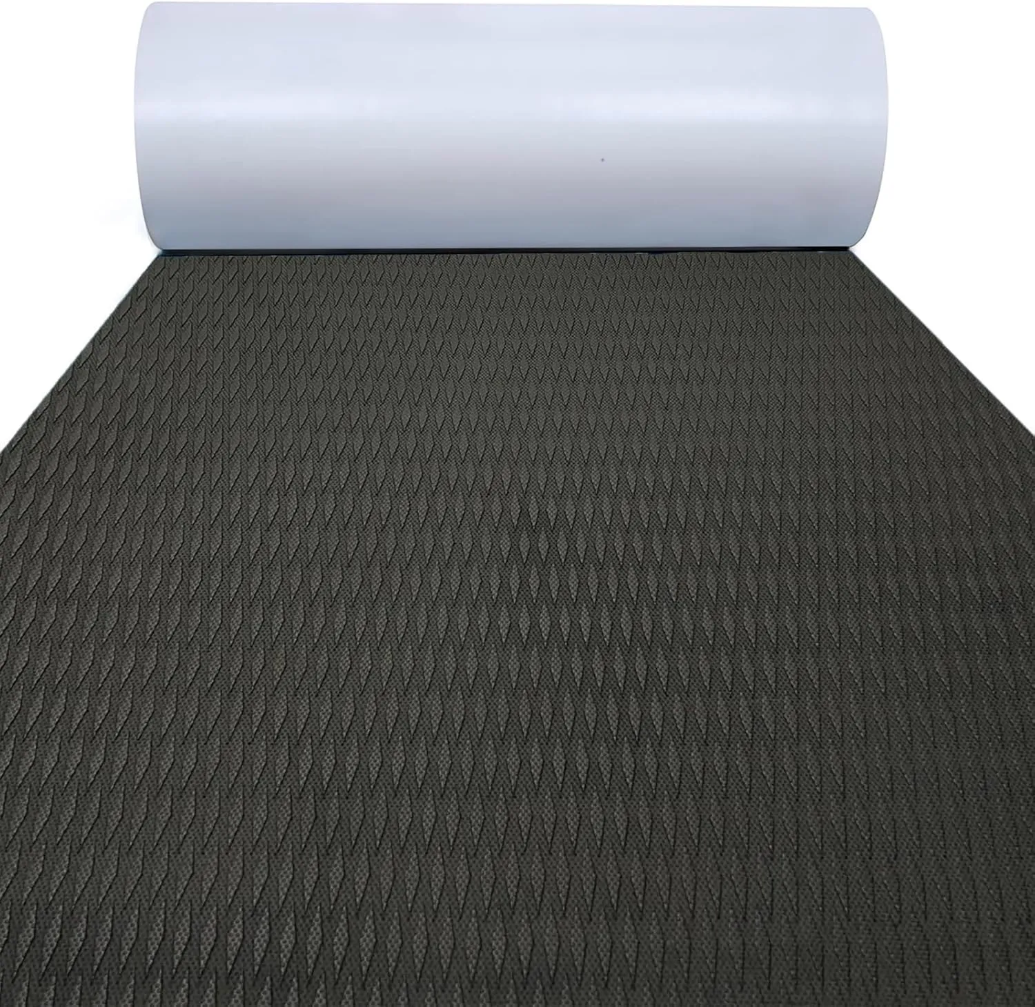 LUBEMIDA EVA Foam Boat Flooring Sheet Marine Teak Decking, Embossed Mat with Adhesive for Yacht Surfboard,94.5"x35.4"