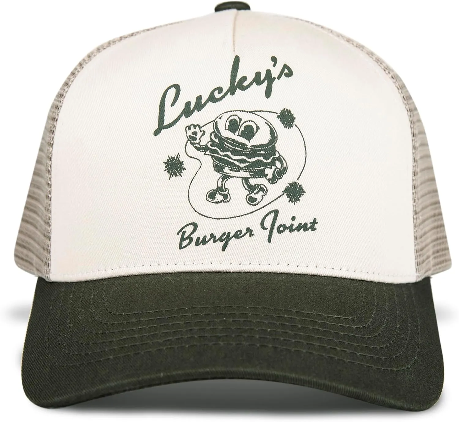 Lucky Brand Trucker Hat | Snapback | Adjustable | Mesh Back | Retro | Baseball Cap | Golf | Fishing | American Heritage