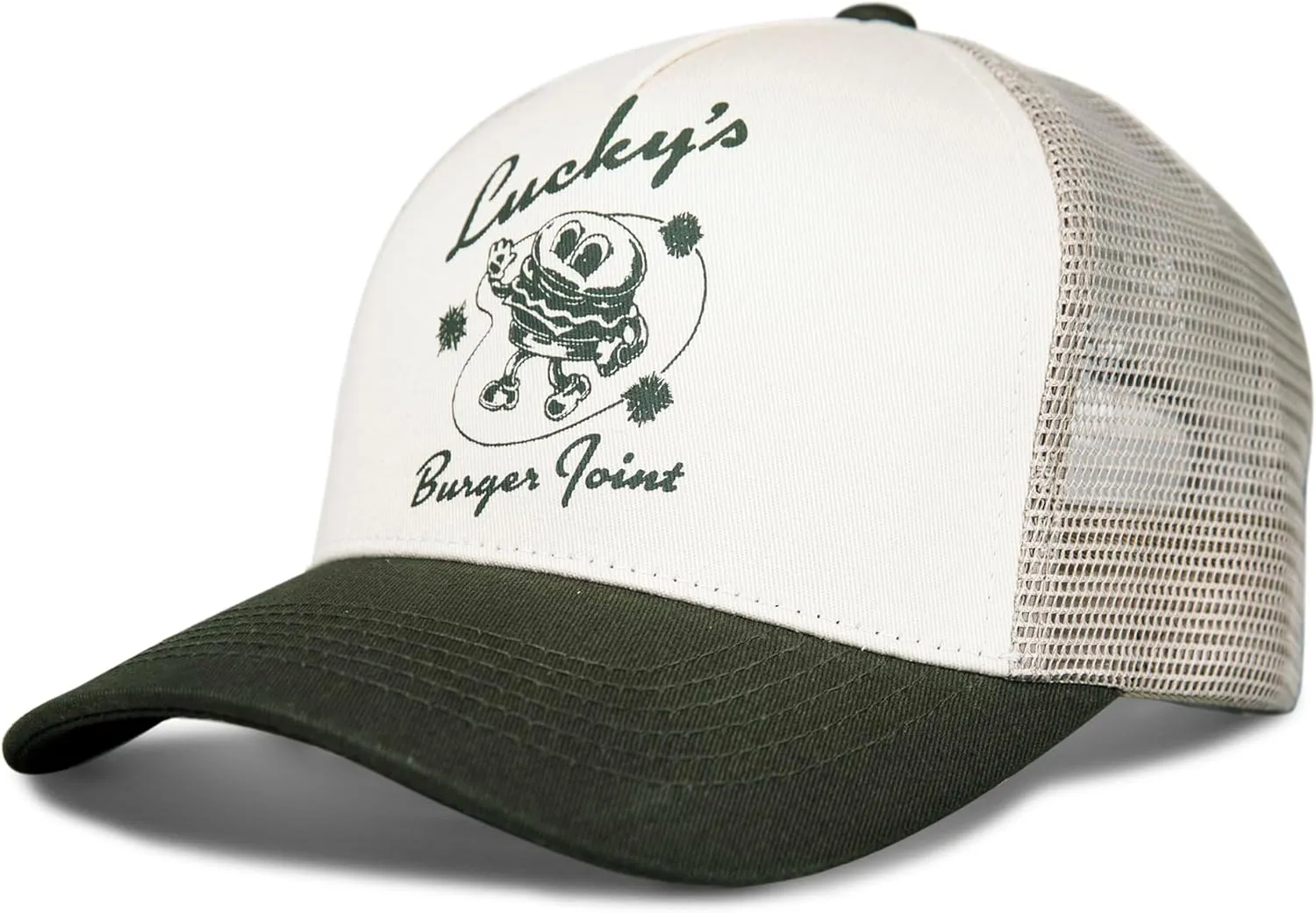 Lucky Brand Trucker Hat | Snapback | Adjustable | Mesh Back | Retro | Baseball Cap | Golf | Fishing | American Heritage