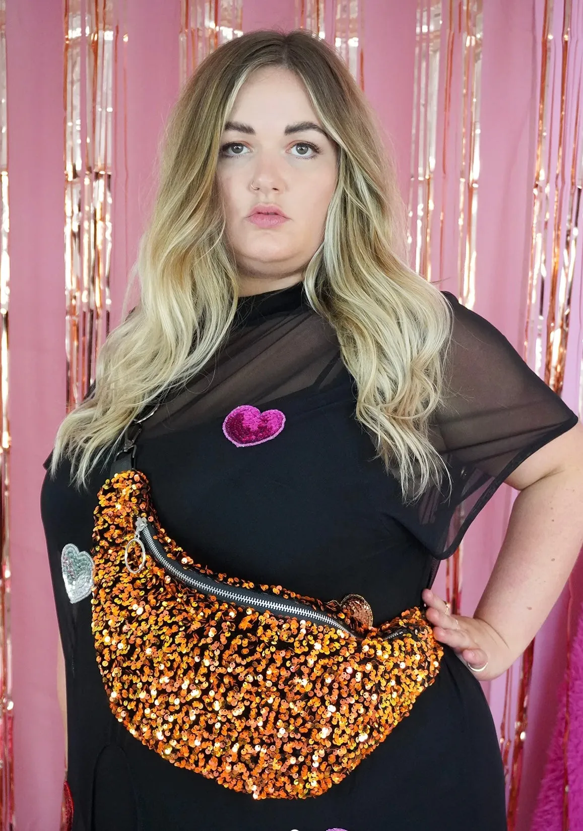 Luxury Sequin Oversize Cross Body Bag
