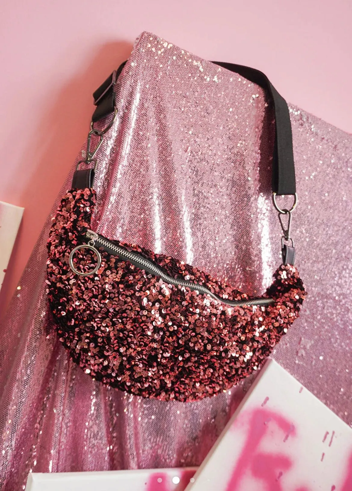 Luxury Sequin Oversize Cross Body Bag