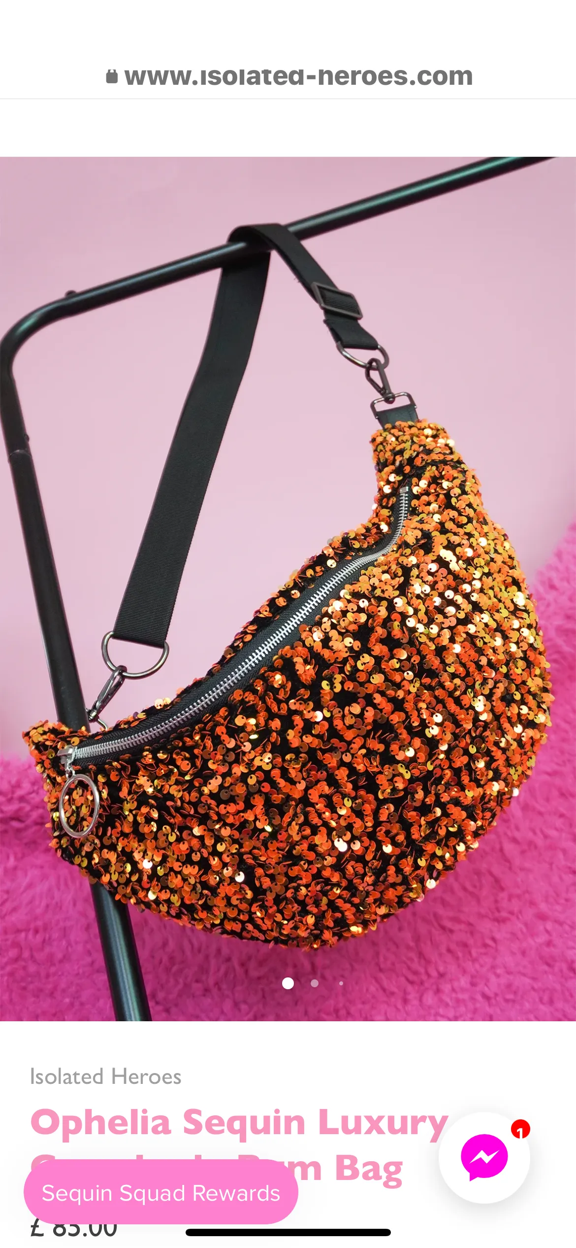 Luxury Sequin Oversize Cross Body Bag
