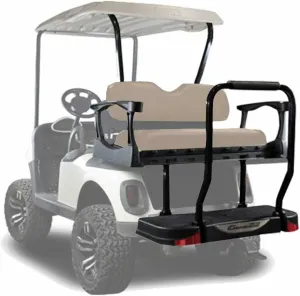 MADJAX Genesis 250 Steel Golf Cart Rear Flip Seat Kit for EZGO RXV | Compatible with 2008-Up Models