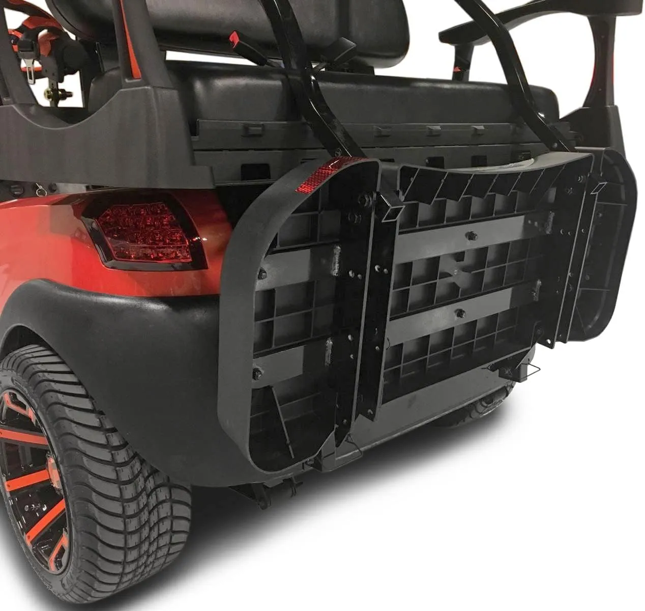 MADJAX Genesis 250 Steel Golf Cart Rear Flip Seat Kit for EZGO TXT | Compatible with 1994.5-Up Models