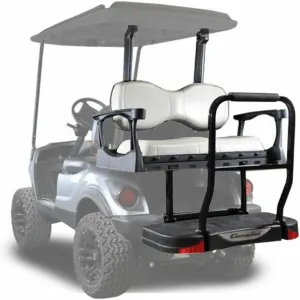 MADJAX Genesis 300 Aluminum Golf Cart Rear Flip Seat Kit Compatible with Yamaha G29/Drive | Fits 2007-2016 Models