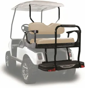 MADJAX Genesis 300 Aluminum Golf Cart Rear Flip Seat Kit for Club Car DS | Compatible with 2000.5-Up Models