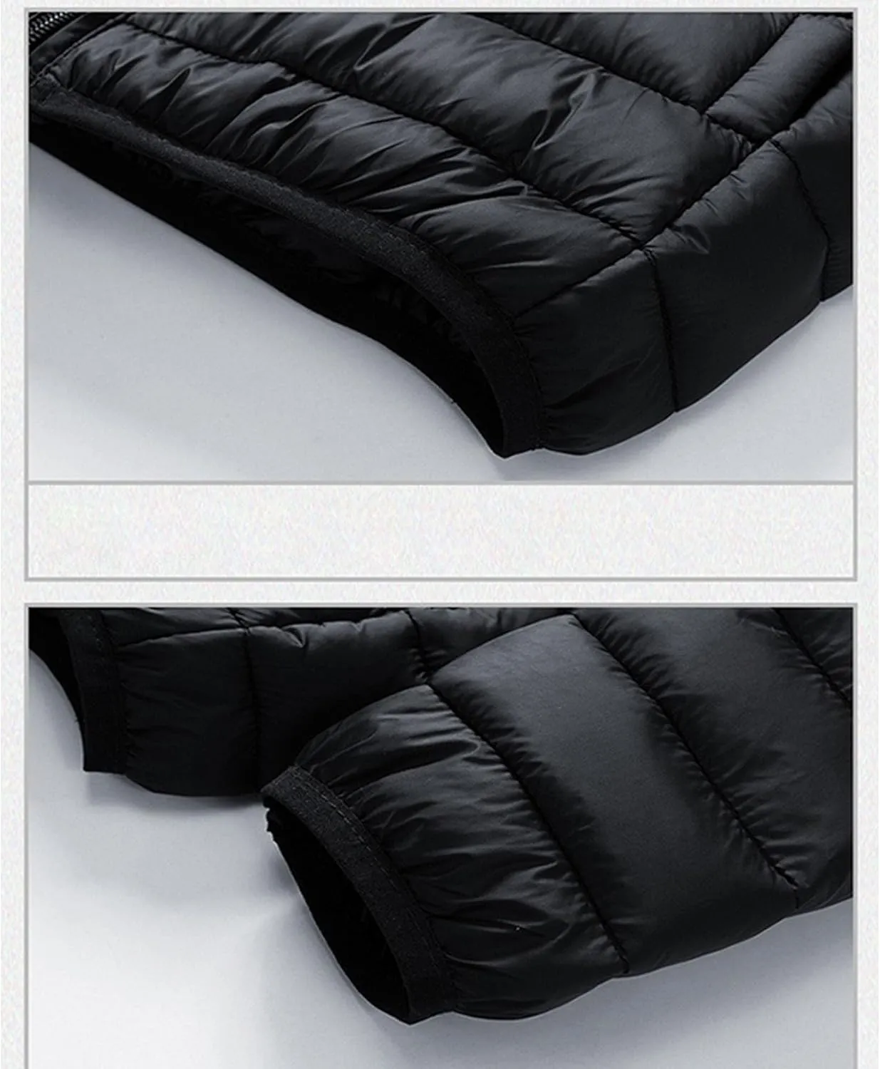 Maiyifu-GJ Men's Hooded Warm Winter Jackets Waterproof Snow Ski Full Zipper Coats Puffer Outwears With Removable Hood