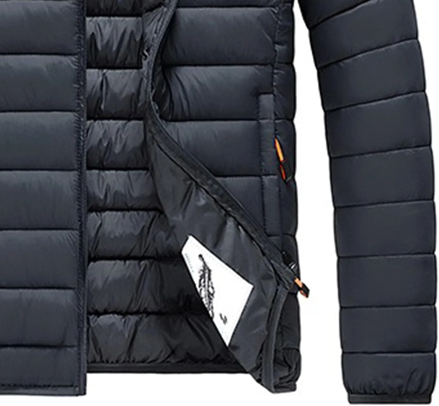 Maiyifu-GJ Men's Hooded Warm Winter Jackets Waterproof Snow Ski Full Zipper Coats Puffer Outwears With Removable Hood