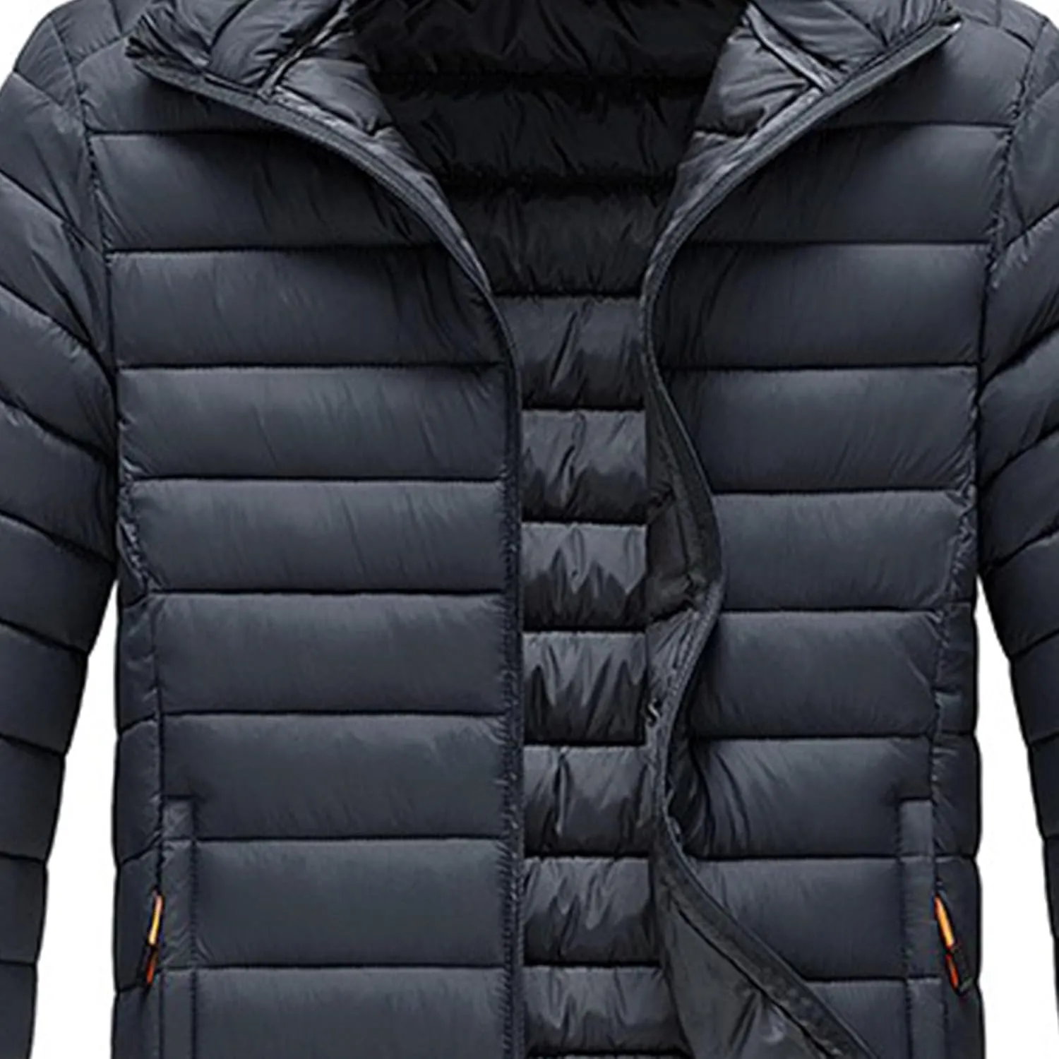 Maiyifu-GJ Men's Hooded Warm Winter Jackets Waterproof Snow Ski Full Zipper Coats Puffer Outwears With Removable Hood