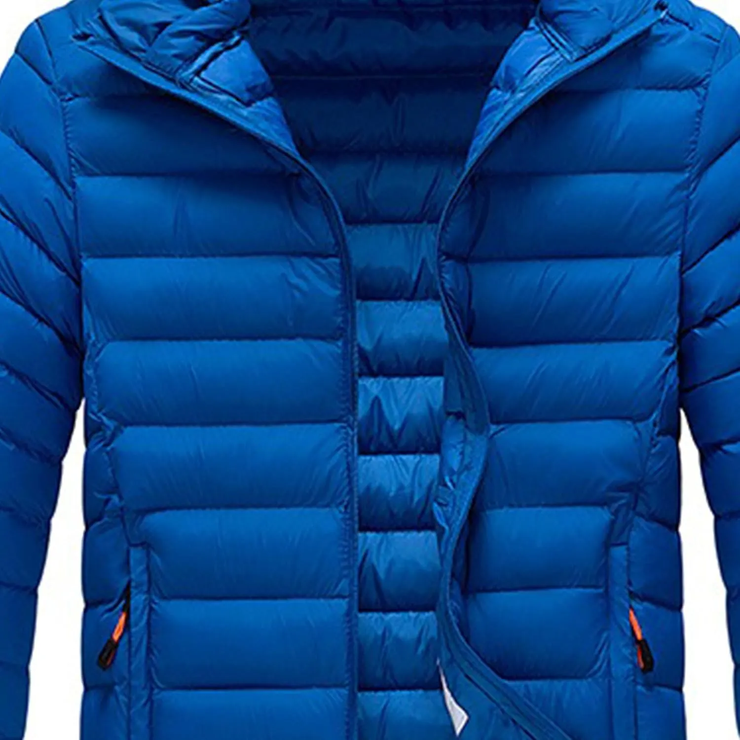 Maiyifu-GJ Men's Hooded Warm Winter Jackets Waterproof Snow Ski Full Zipper Coats Puffer Outwears With Removable Hood