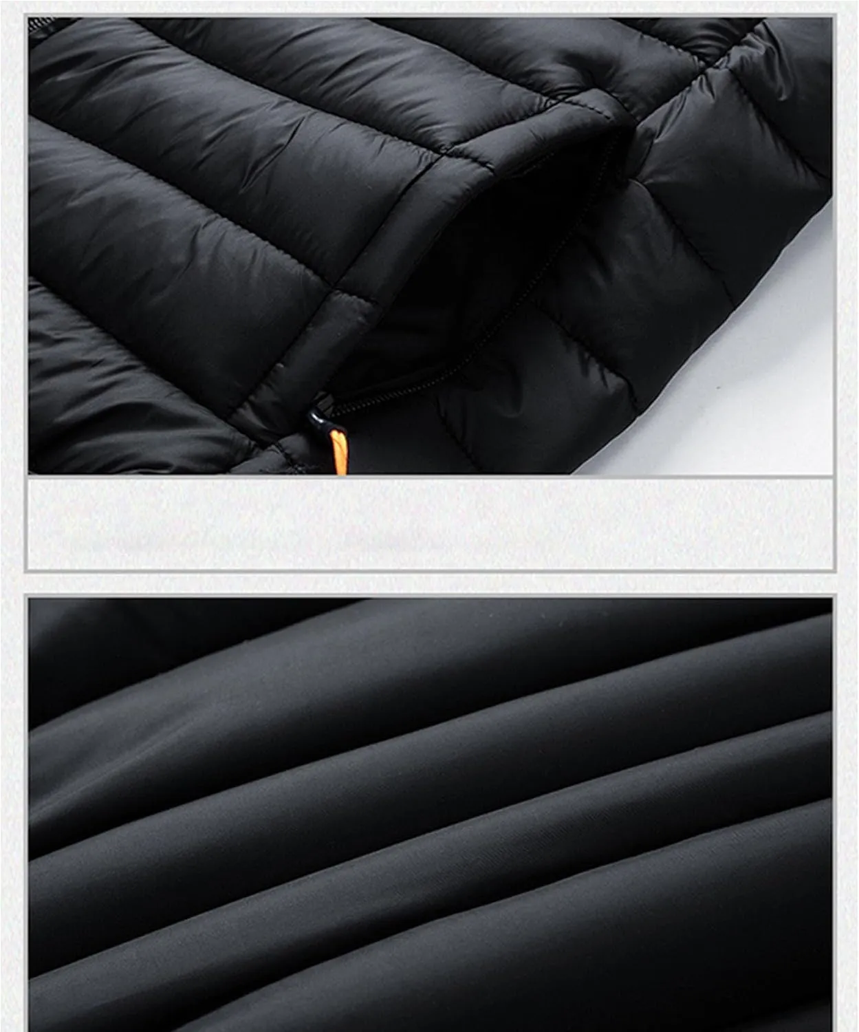 Maiyifu-GJ Men's Hooded Warm Winter Jackets Waterproof Snow Ski Full Zipper Coats Puffer Outwears With Removable Hood